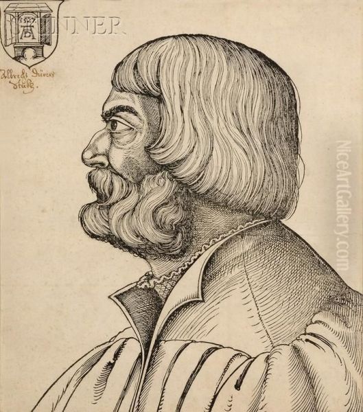 Portrait Of Albrecht Durer In Profile - view 1