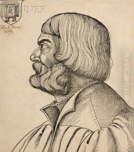 Portrait Of Albrecht Durer In Profile by Erhard Schon