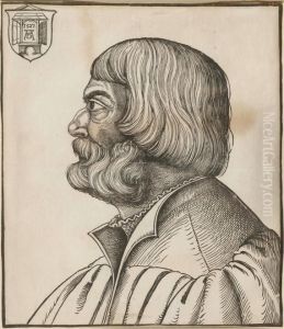 Portrait Of Albrecht Durer In Profile by Erhard Schon
