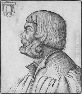 Bildnis Albrecht Durer Im Profil by Erhard Schon
