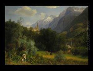 Weinernte In Sudtirol by Eduard Schonfeld