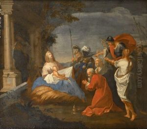 Adoration Des Mages by Johann Heinrich Schonfeld