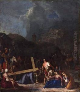 The Bearing Of The Cross by Johann Heinrich Schonfeld