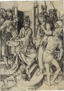 Christ Before Pilate, From: The Passion by Martin Schongauer