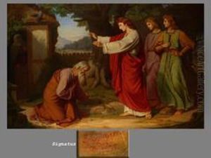 Die Geburt Seines Sohnes Isaak by Karl Gottlob Schonherr