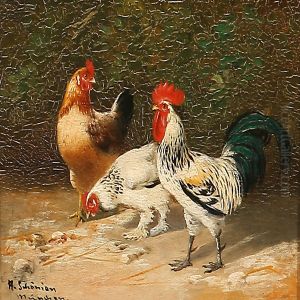 Chickens by Alfred Schonian