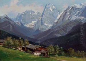 Der Pfandlhof Am Wilden Kaiser by Alfred Schonian