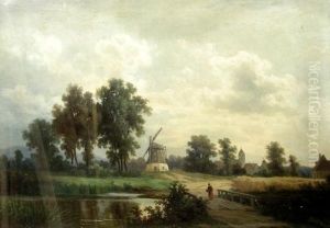 Schlesische Landschaft by Julius Schonrock