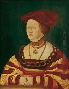 Bildnis Einer Dame. by Hans I Schopfer