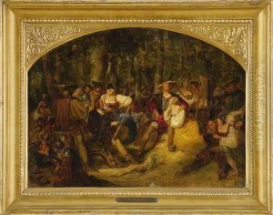 Salvator Rosa Unter Raubern. by Carl Schorn