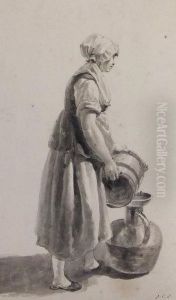 Milkmaid by Johannes Christian Schotel