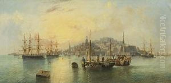 Fishing Boats Off The Maltese Coast - view 1