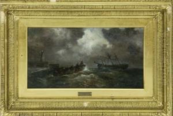 Sturmische See Vor Kuste - view 1