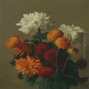 Still Life With Flowers by Peter Johan Schou