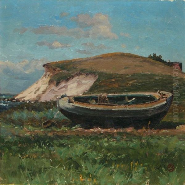 Coastal Scenery Withvessel On Land - view 1