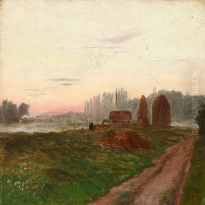 Early Morning Landscape by Henrik Schouboe