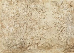 Diana Entdeckt Die Schwangerschaft Der Nymphe Callisto by Pieter Schoubroeck