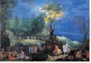 La Predication De Saint Jean Baptiste by Pieter Schoubroeck