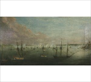 The Naval Battle Of Hamina 20. May 1790 by Johan Tietrich Schoultz