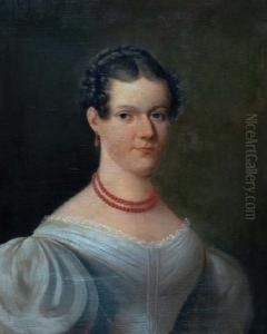 Portet Van Dame Met Bloedkoraal Collier