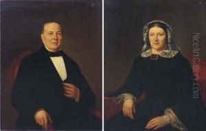Portrait Of A Lady; And Portrait Of A Gentleman Portrait Of A Lady; And Portrait Of A Gentleman