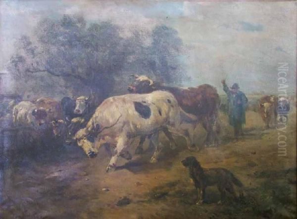 Driving Cattle - view 1
