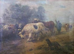 Driving Cattle by Henry M. Schouten