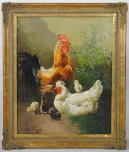 Coq Et Poule by Hermanus Petrus Schouten
