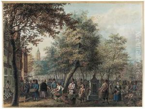 A Market by Hermanus Petrus Schouten