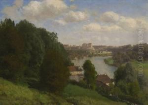 Blick Auf Burghausen by Josef Schoyerer
