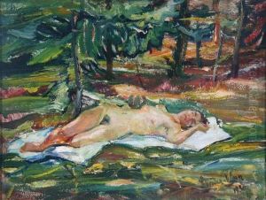 Am Waldrand by Carl Hans Schrader-Velgen