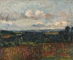Expressive Sommerlandschaft by Gustav Schraegle
