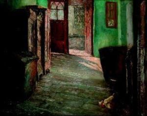 Interno Di Casa Contadina by Julius Schrag