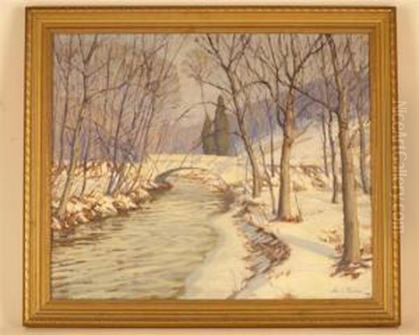 Stream In Winter - view 1