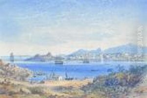 View Of A Harbour by Anton Schranz