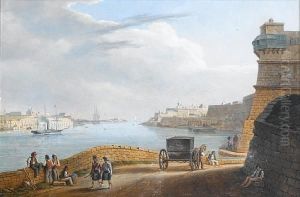 Grand Harbour From Below Corradino