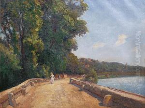 Route Au Bord De L'eau A Athis-mons by Georges Schreiber