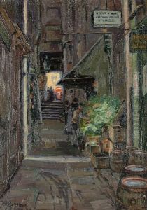 The Vegetable Stall by Georges Schreiber