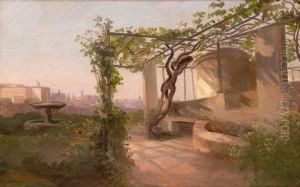 Veduta Di Roma Da Villa Malta by Peter Conrad Schreiber
