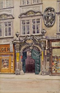 Barock-portal Eines Wiener Wohnhauses