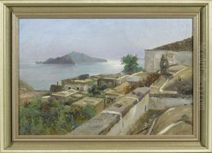 View Of Capri. by Franz Schreyer