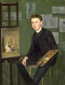 Self Portrait by Charles Schreyvogel