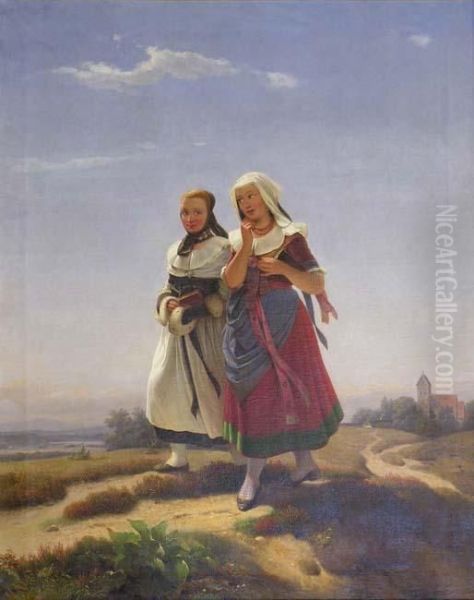 - Fillettes Dans La Campagne - view 1