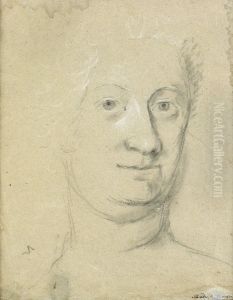 Portrattstudie Av Drottning Ulrika Eleonora D.y. by Georg Engelhard Schroder
