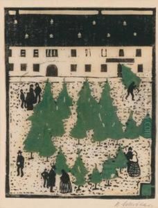 Christbaummarkt by Heinrich Schroder