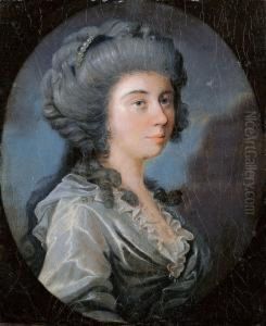 Bildnis Henriette Freifrau Von Koenitz, Geb. Freiin Von Spessart. by Johann Heinrich Schroder