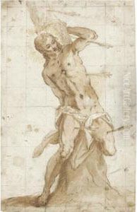 Study Of St Sebastian by Hans Friedrich Schrorer