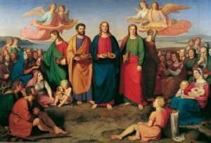 Die Speisung Der Funftausend Durch Christus. by Franz August Schubert