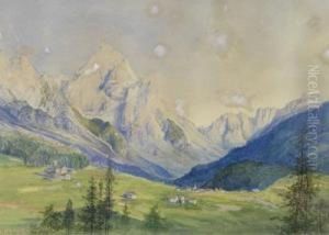 Antelao Bei Cortina by Heinrich Carl Schubert