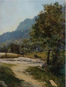 Wald Mit Gefallten Baumen (wooded Landscape)